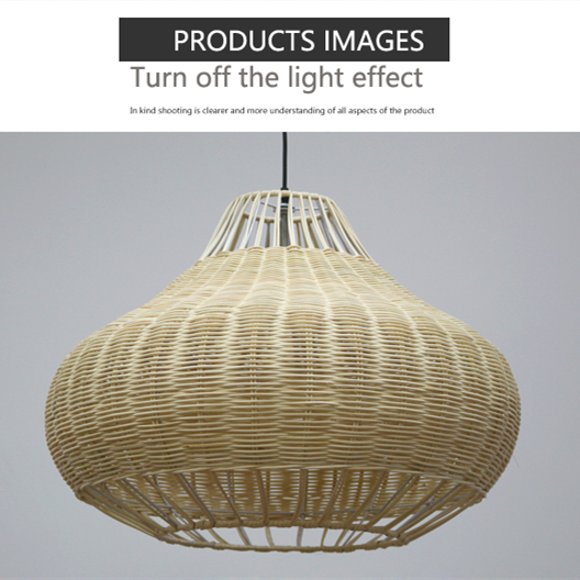 Handmade Natural Rattan Pendant Light