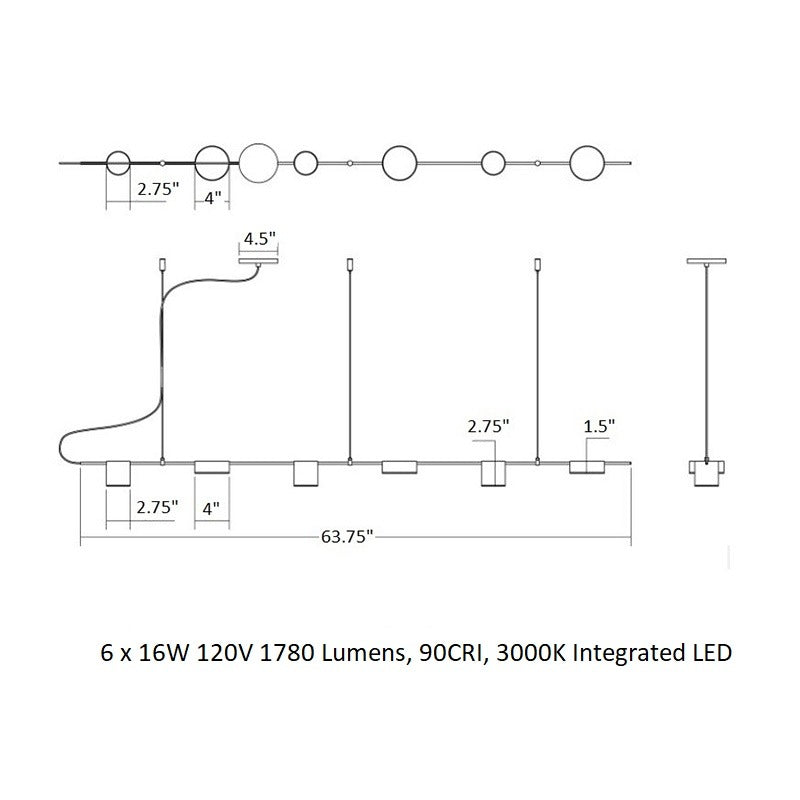 Counterpoint? LED Linear Pendant Light