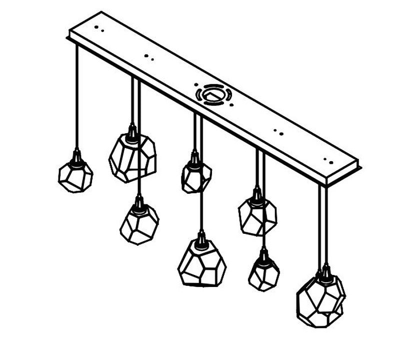 Gem Linear Pendant Light