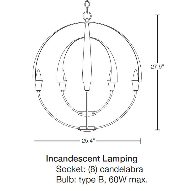 Cirque Double Chandelier