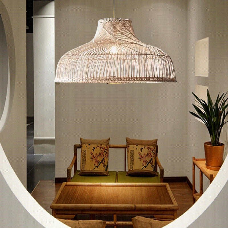 Hand-woven Rattan Pendant Lampshade