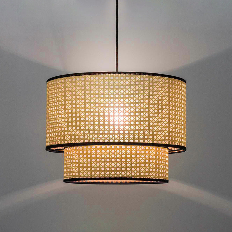 Handwoven Rattan Pendant Light Decorative Lantern Hanging Light