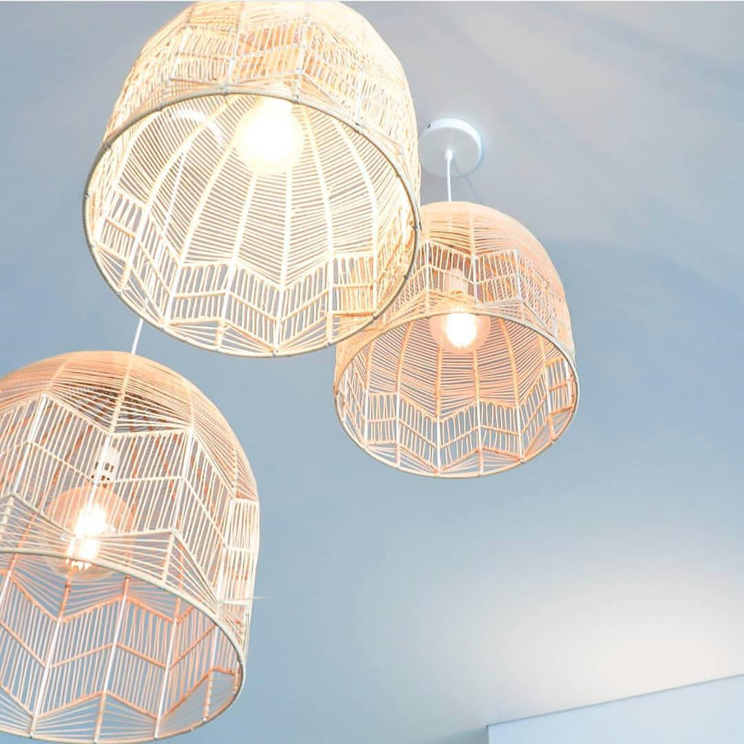 Nordic Rattan Pendant Lamp Shade Designer Hanging Light