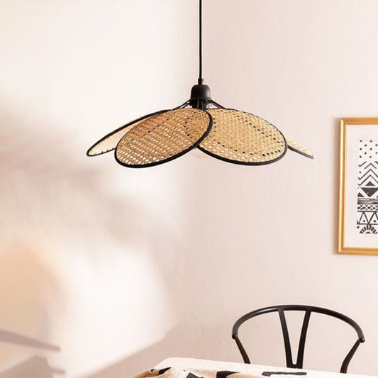 Minimalist Rattan Hanging Light Creative Pendant Lamp Shade