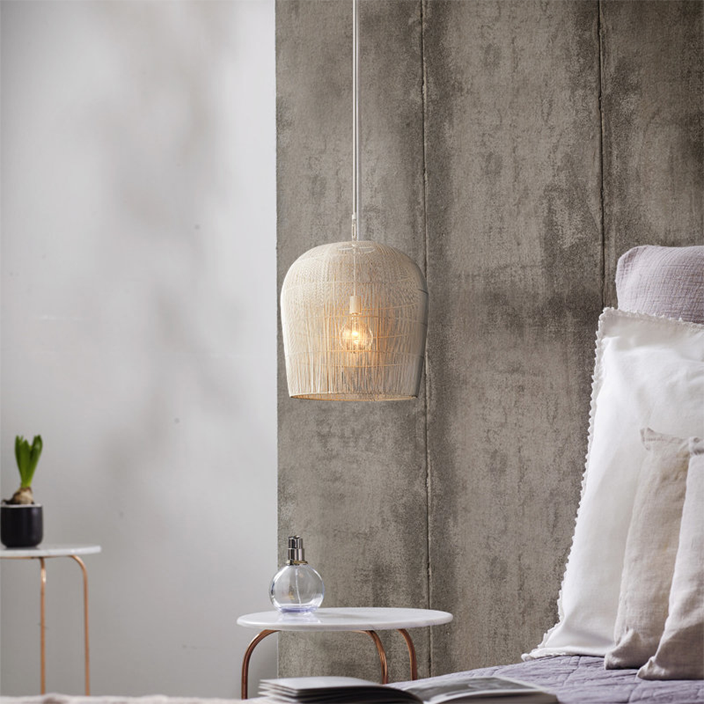 Wabi Sabi Handmade Rattan Pendant Light