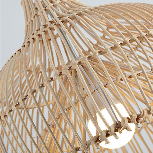 Natural Handwoven Large Basket Rattan Pendant Lampshade