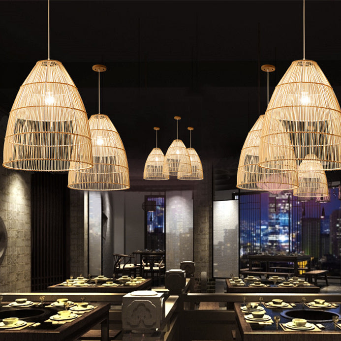 Idyllic Rattan Pendant lighting Decorative Hanging Light