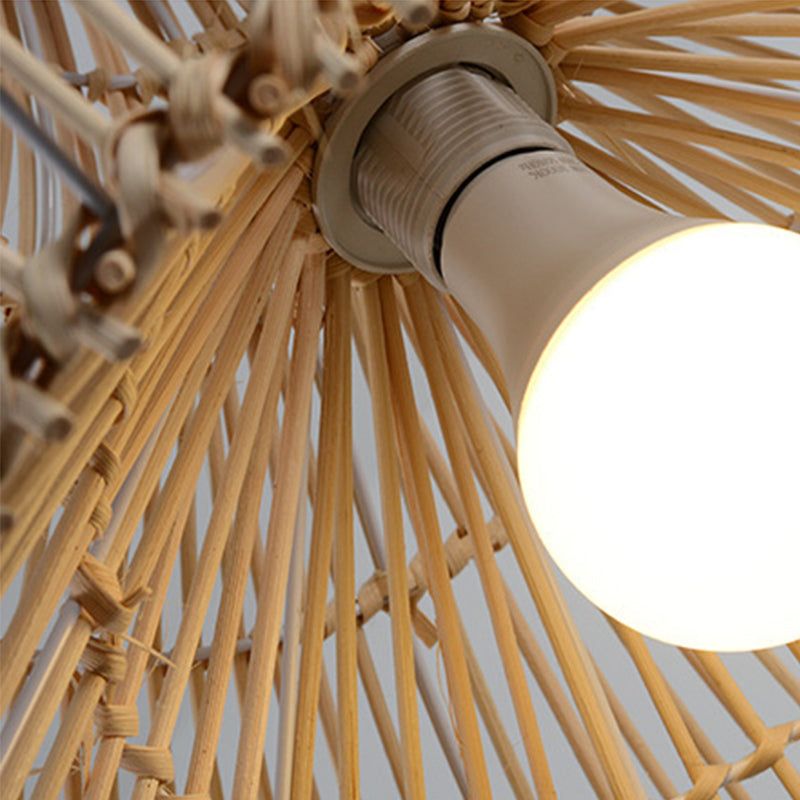 Natural Handwoven Large Basket Rattan Pendant Lampshade