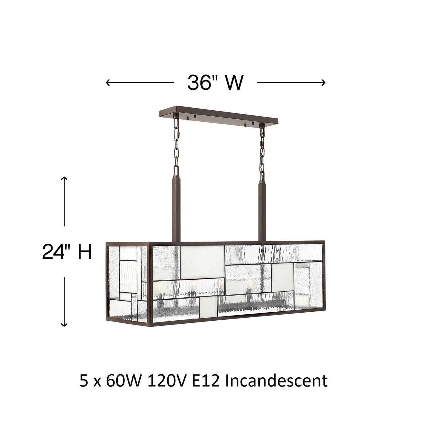 Mondrian Linear Chandelier