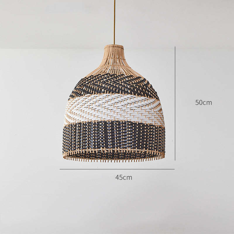 Rattan Pendant Light Handwoven Hanging Light Fixture