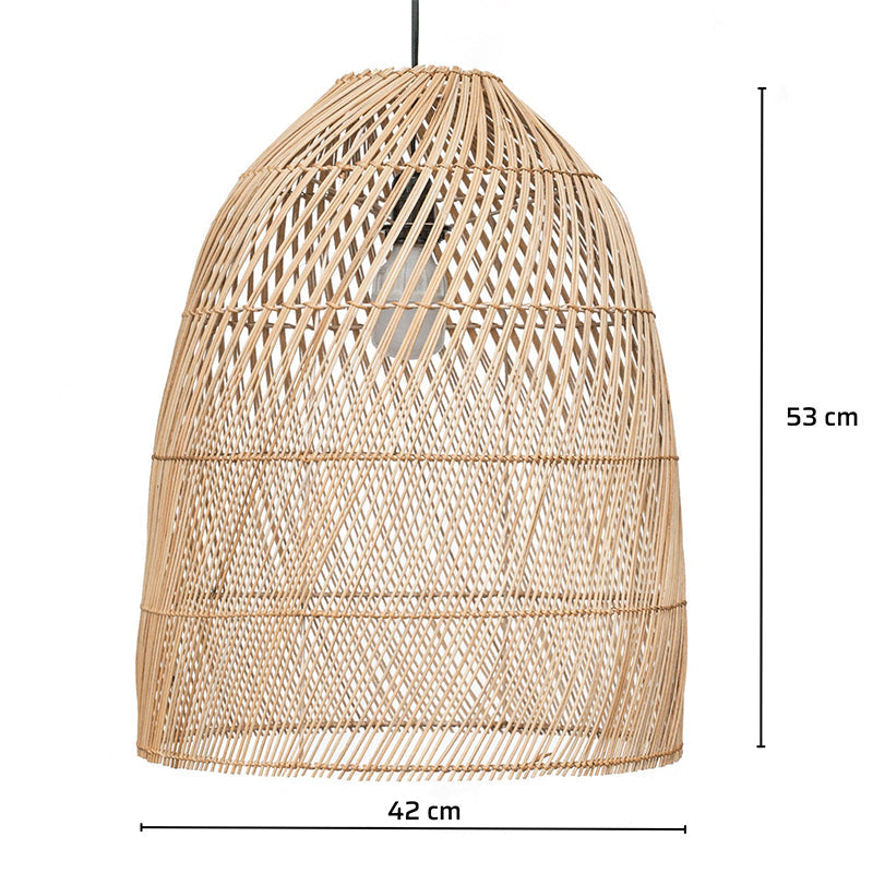 Modern Boho Rattan Pendant Light Weaving Hanging Light Fixture