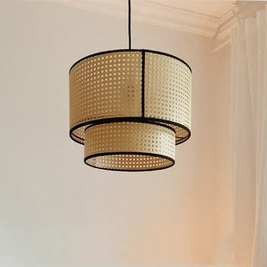 Handwoven Rattan Pendant Light Decorative Lantern Hanging Light