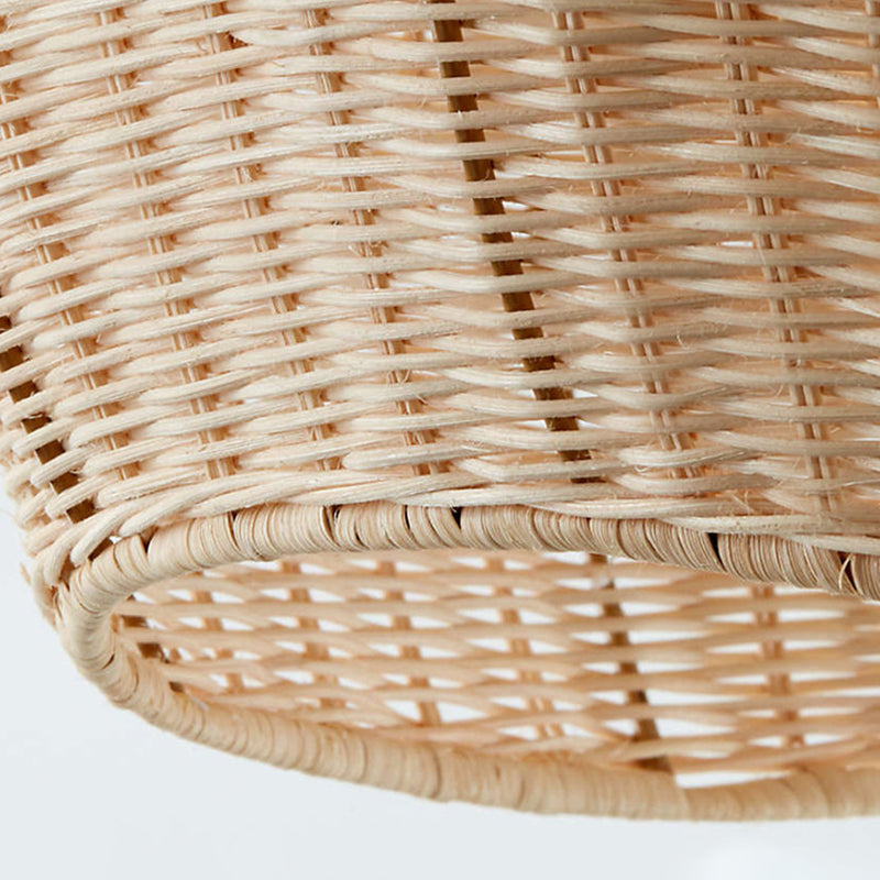 Natural Rattan Pendant Lampshade Wicker Hanging Light