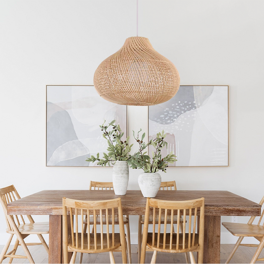 Creative Wicker Rattan Pendant Light For Dining Room
