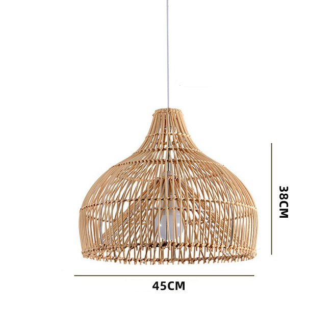 Natural Handwoven Large Basket Rattan Pendant Lampshade