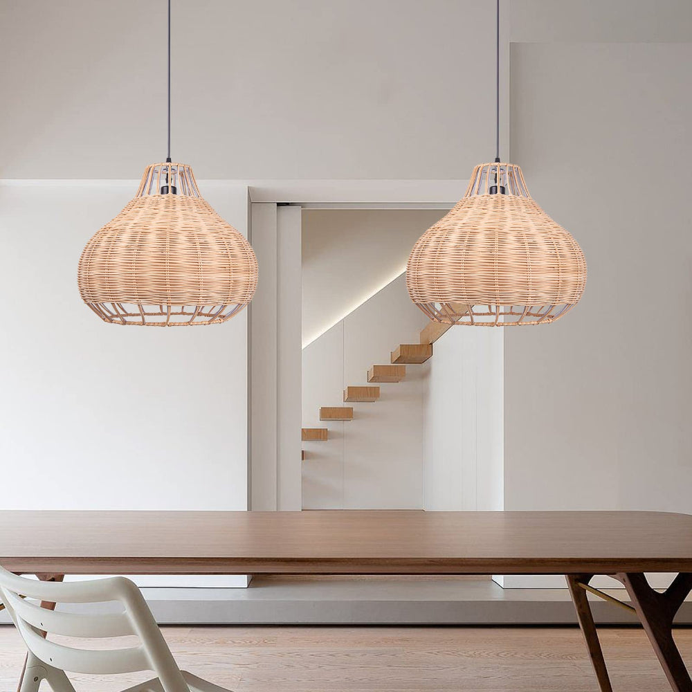 Handmade Natural Rattan Pendant Light