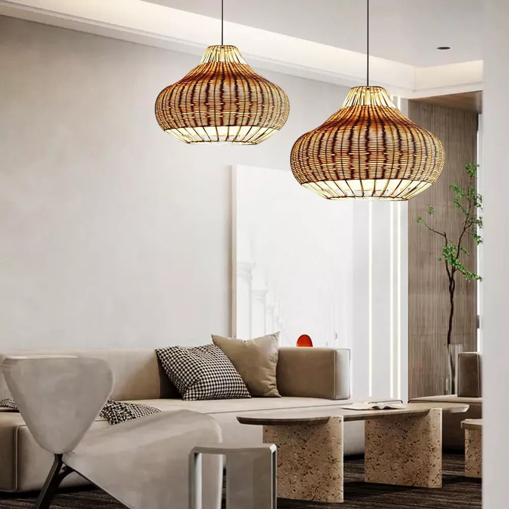 Handmade Natural Rattan Pendant Light