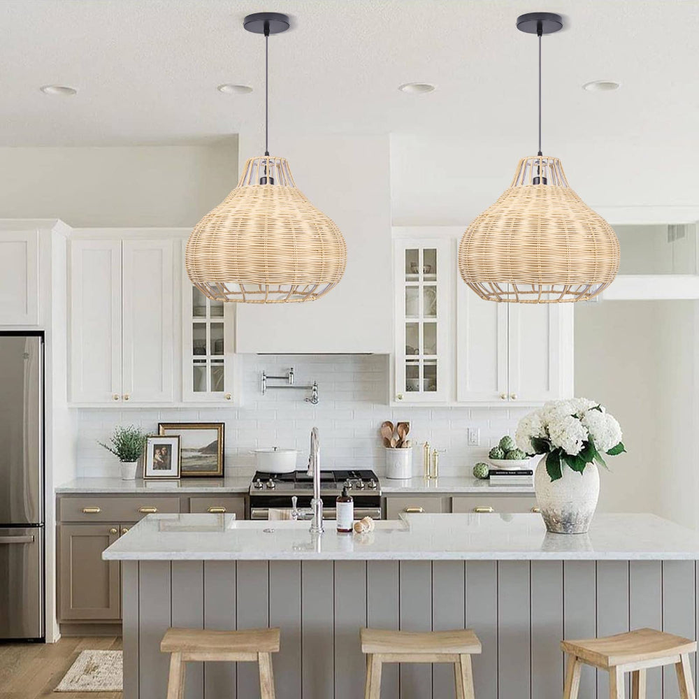 Handmade Natural Rattan Pendant Light