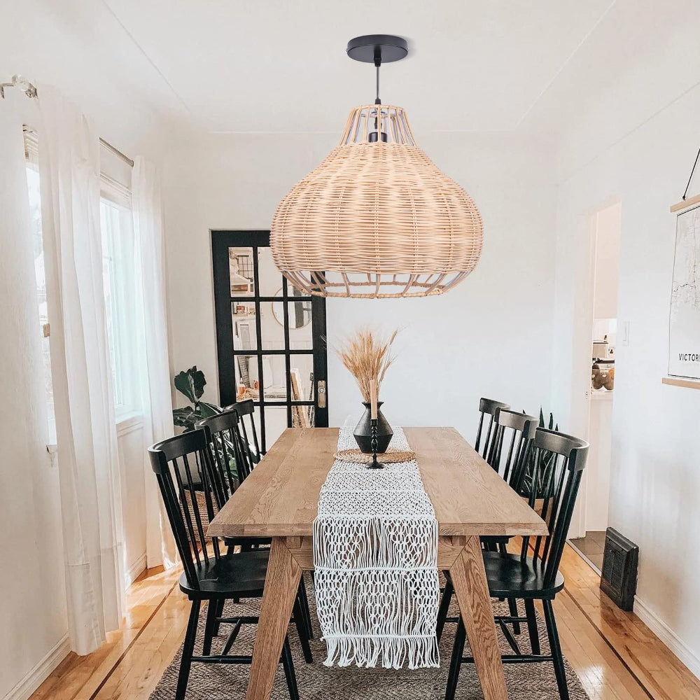 Handmade Natural Rattan Pendant Light