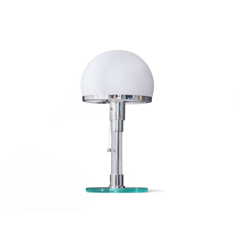 Hemispherical Chrome Table Lamp