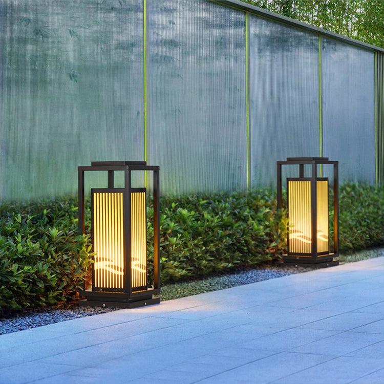 Modern Square Cage Garden Light