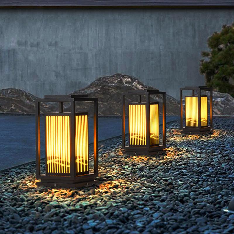Modern Square Cage Garden Light