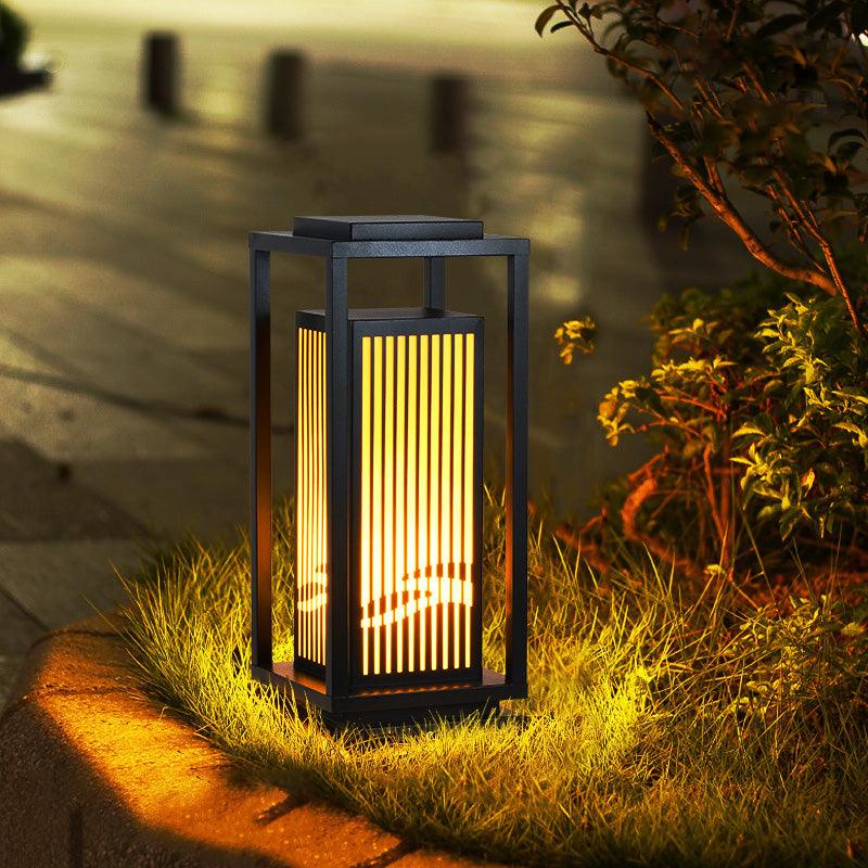 Modern Square Cage Garden Light