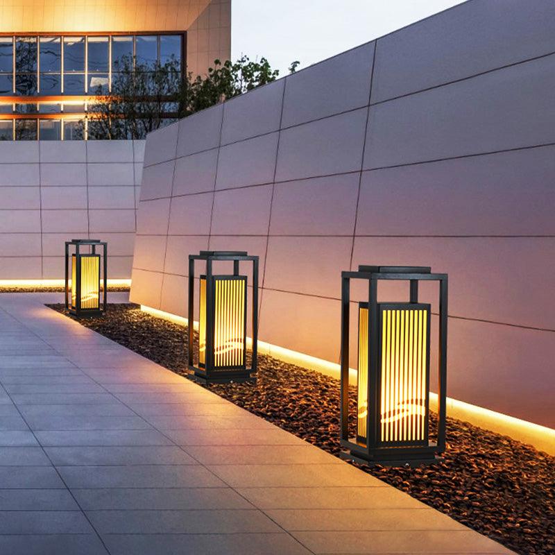 Modern Square Cage Garden Light