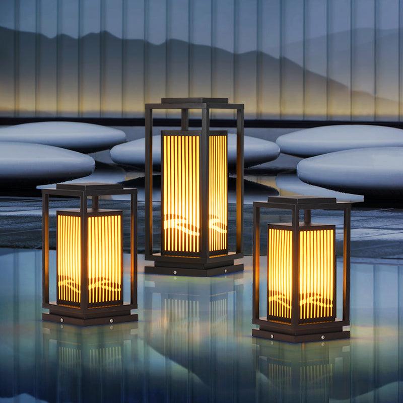 Modern Square Cage Garden Light