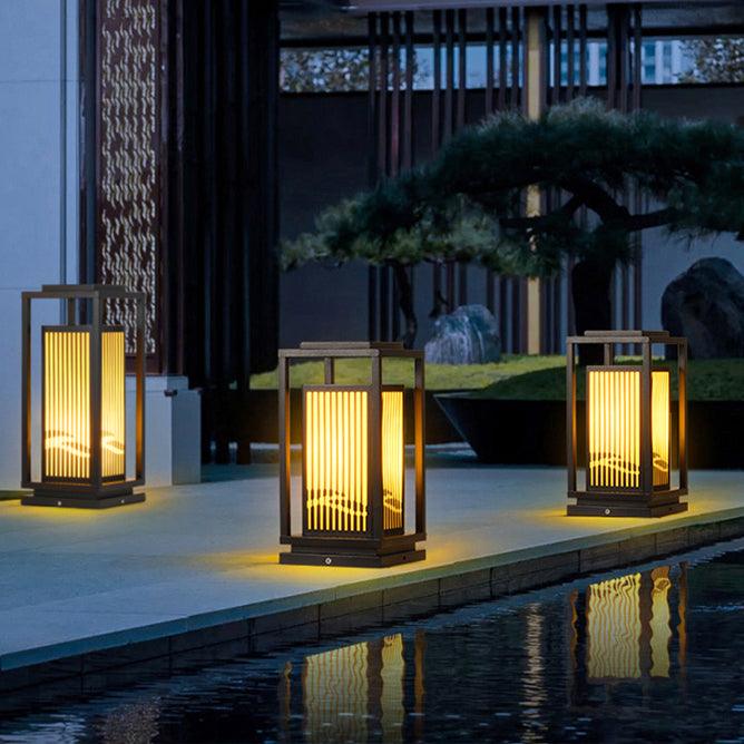 Modern Square Cage Garden Light