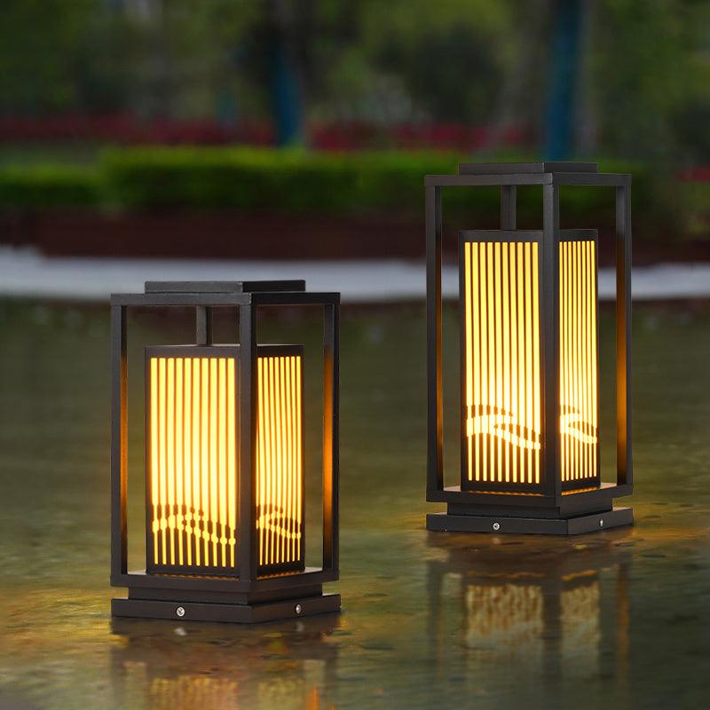 Modern Square Cage Garden Light