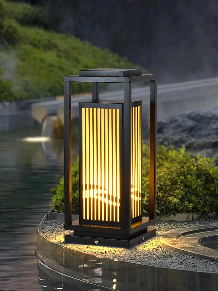 Modern Square Cage Garden Light