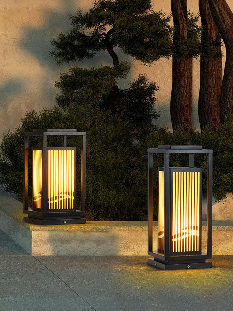 Modern Square Cage Garden Light