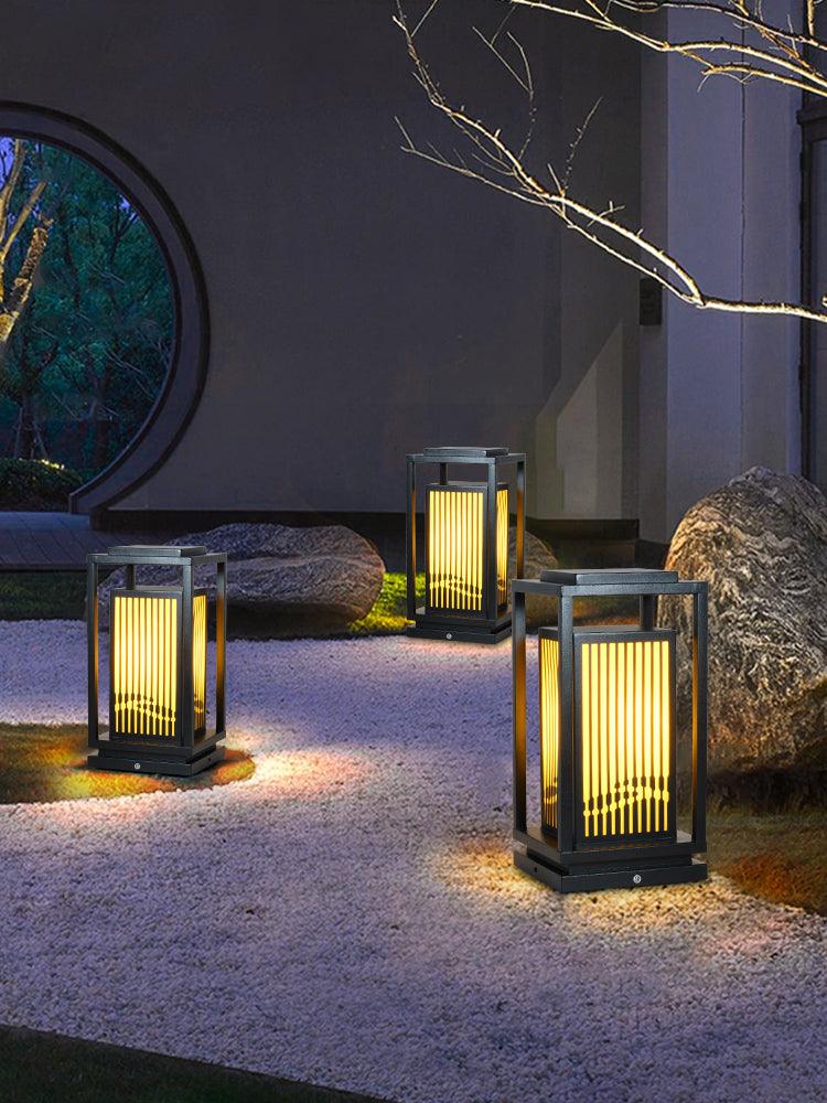 Modern Square Cage Garden Light