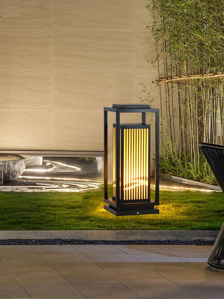 Modern Square Cage Garden Light