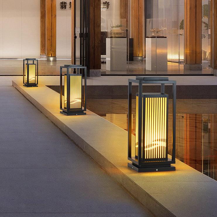 Modern Square Cage Garden Light