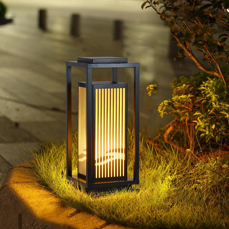 Modern Square Cage Garden Light