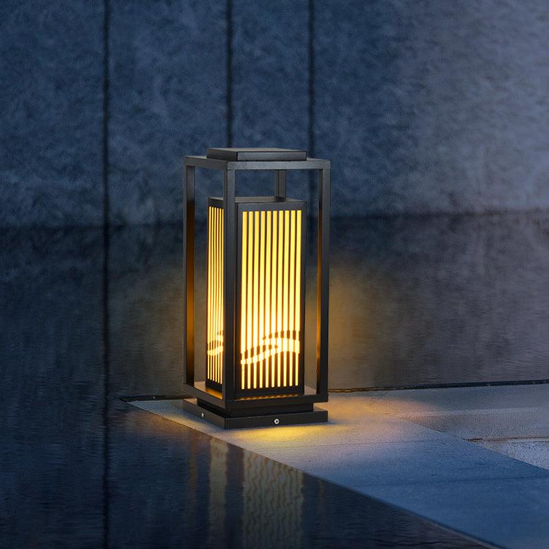 Modern Square Cage Garden Light