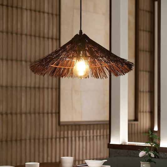 Wicker Lamp Shades Rattan Pendant Light Kitchen Pendant Lighting