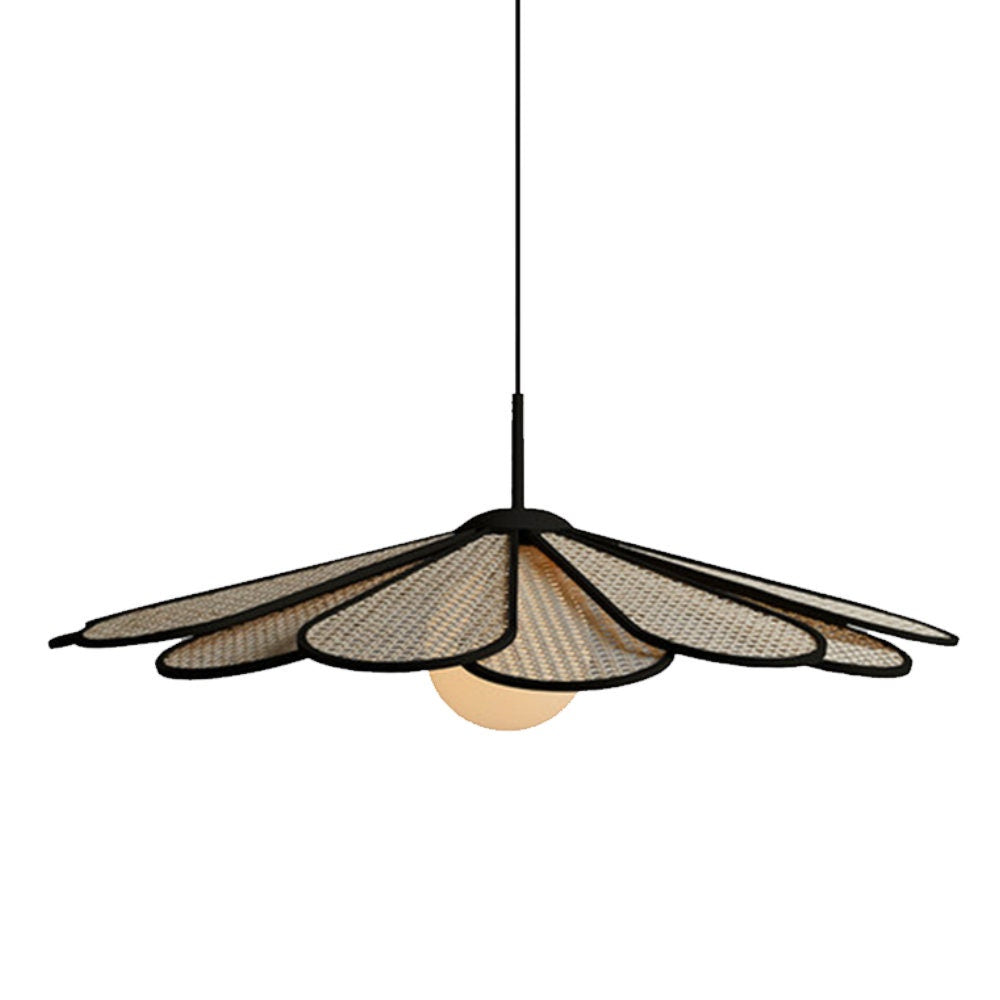 Modern Farmhouse Pendant Lighting Rattan Hanging Light