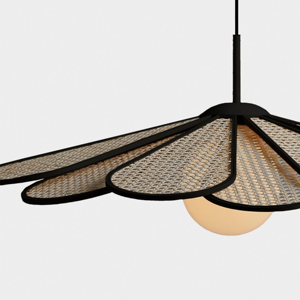 Modern Farmhouse Pendant Lighting Rattan Hanging Light