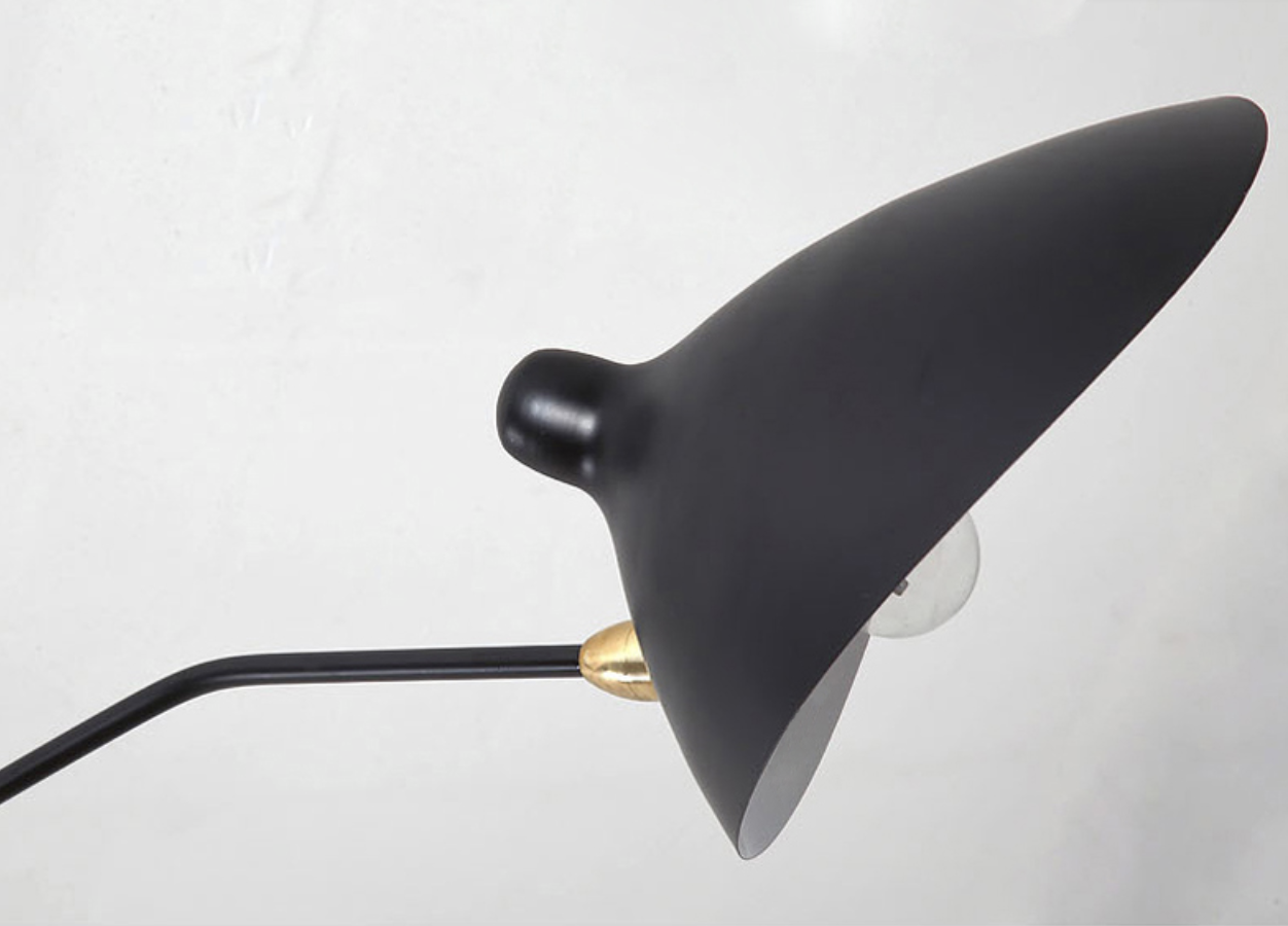 Serge Duckbill Industrial Floor Lamp with 3 Lights