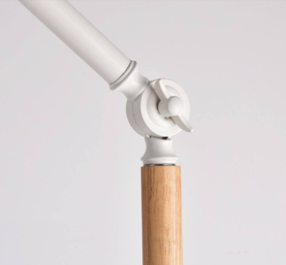 Barney Marble & Wood Floor Lamp