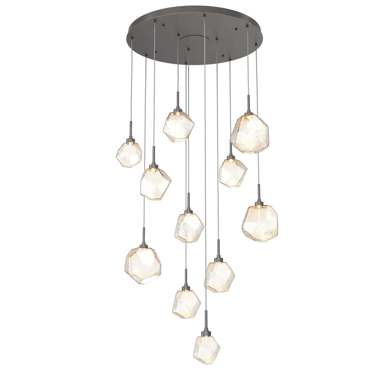 Gem L Round Multi-Light Pendant Light