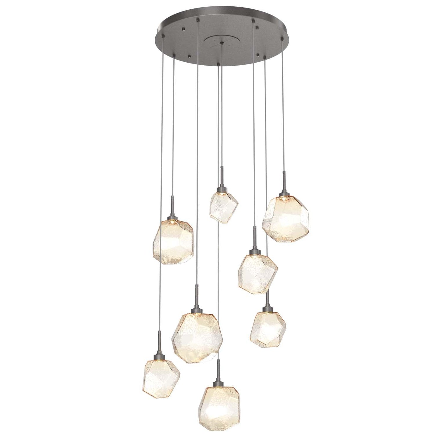 Gem L Round Multi-Light Pendant Light