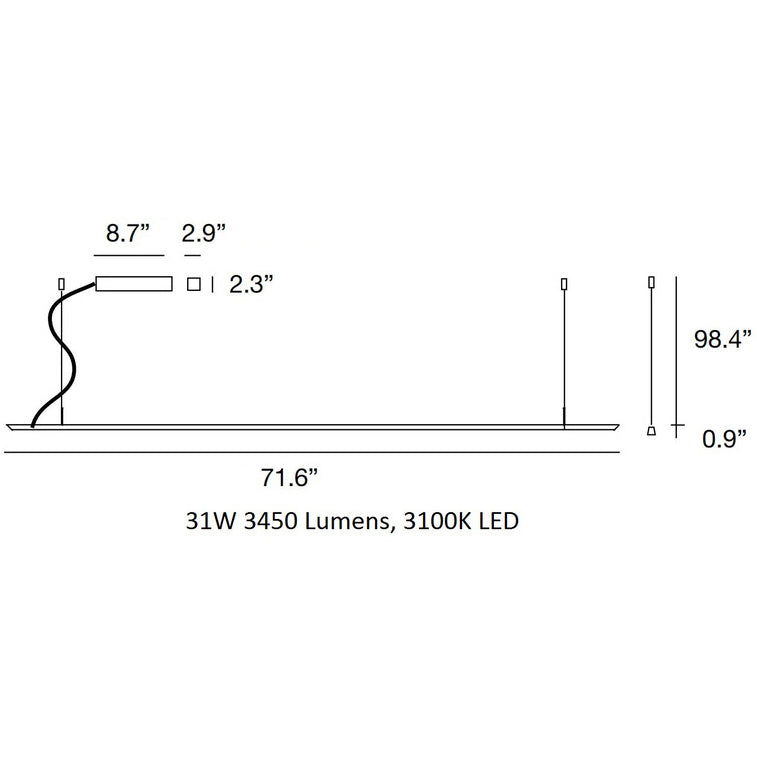 Lineal Pendant Light