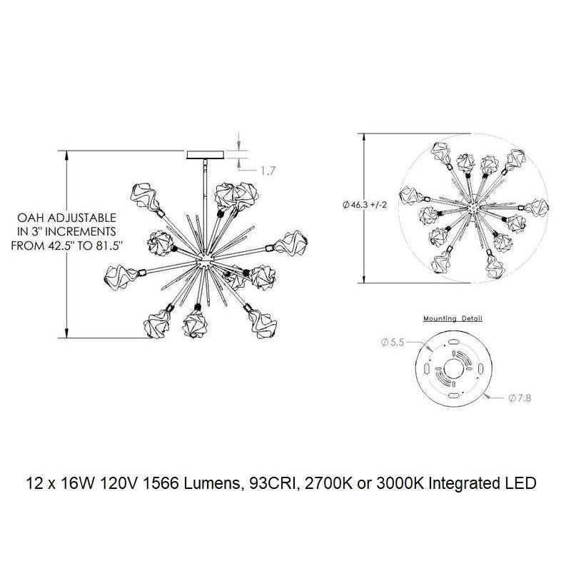 Blossom Starburst Chandelier