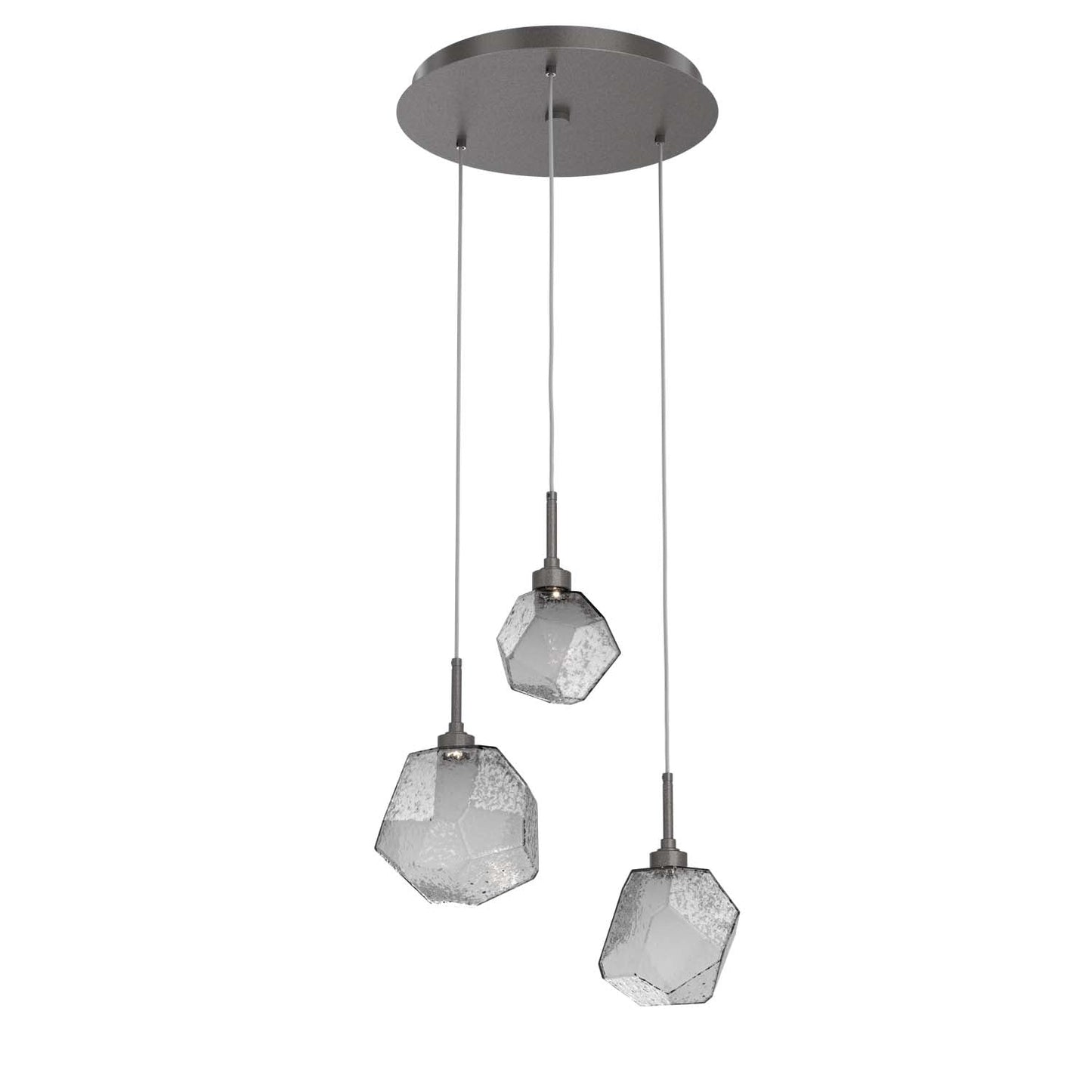 Gem L Round Multi-Light Pendant Light
