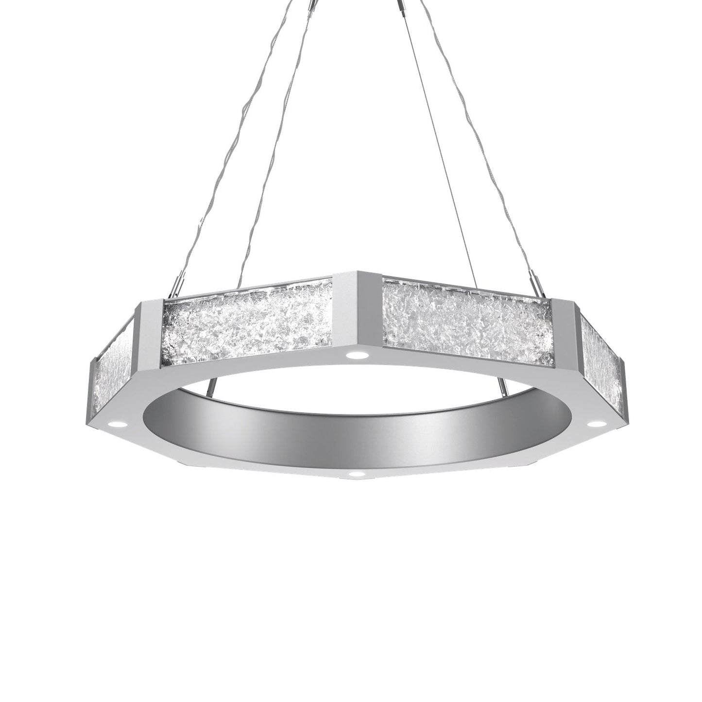 Glacier Single Tier Ring Chandelier