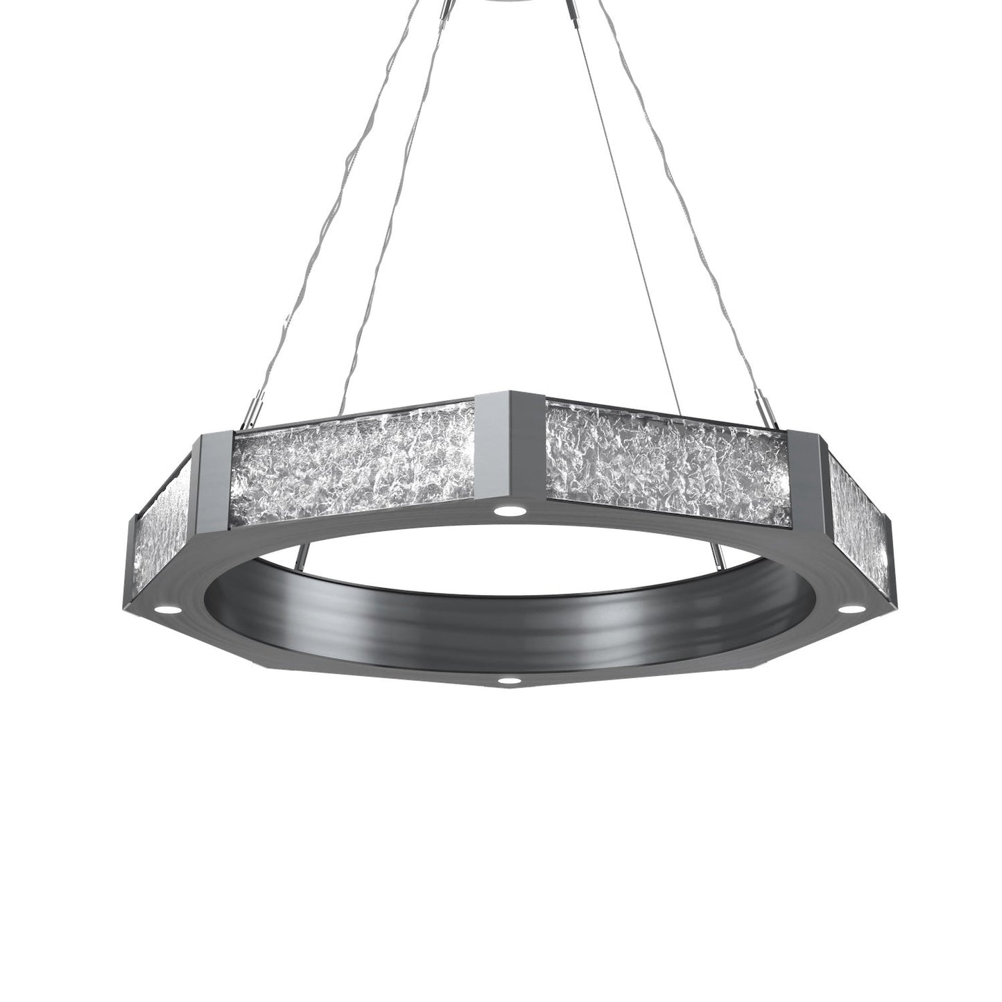 Glacier Single Tier Ring Chandelier
